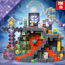 Kristály Barlang- 200db-mágneses építőkocka