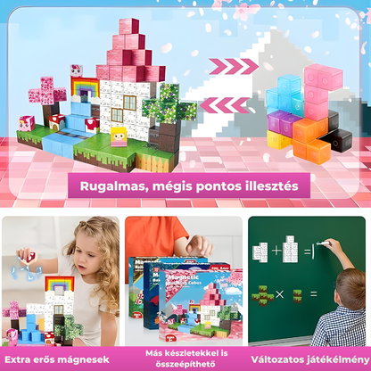Unikornis Farm -100db-mágneses építőkocka