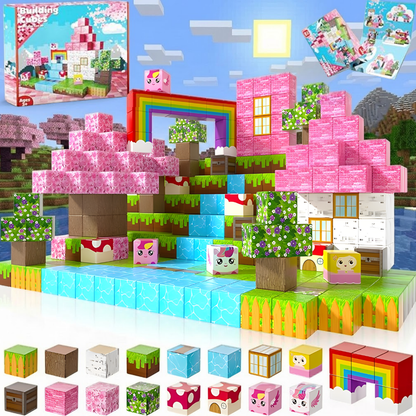 Unikornis Farm -100db-mágneses építőkocka