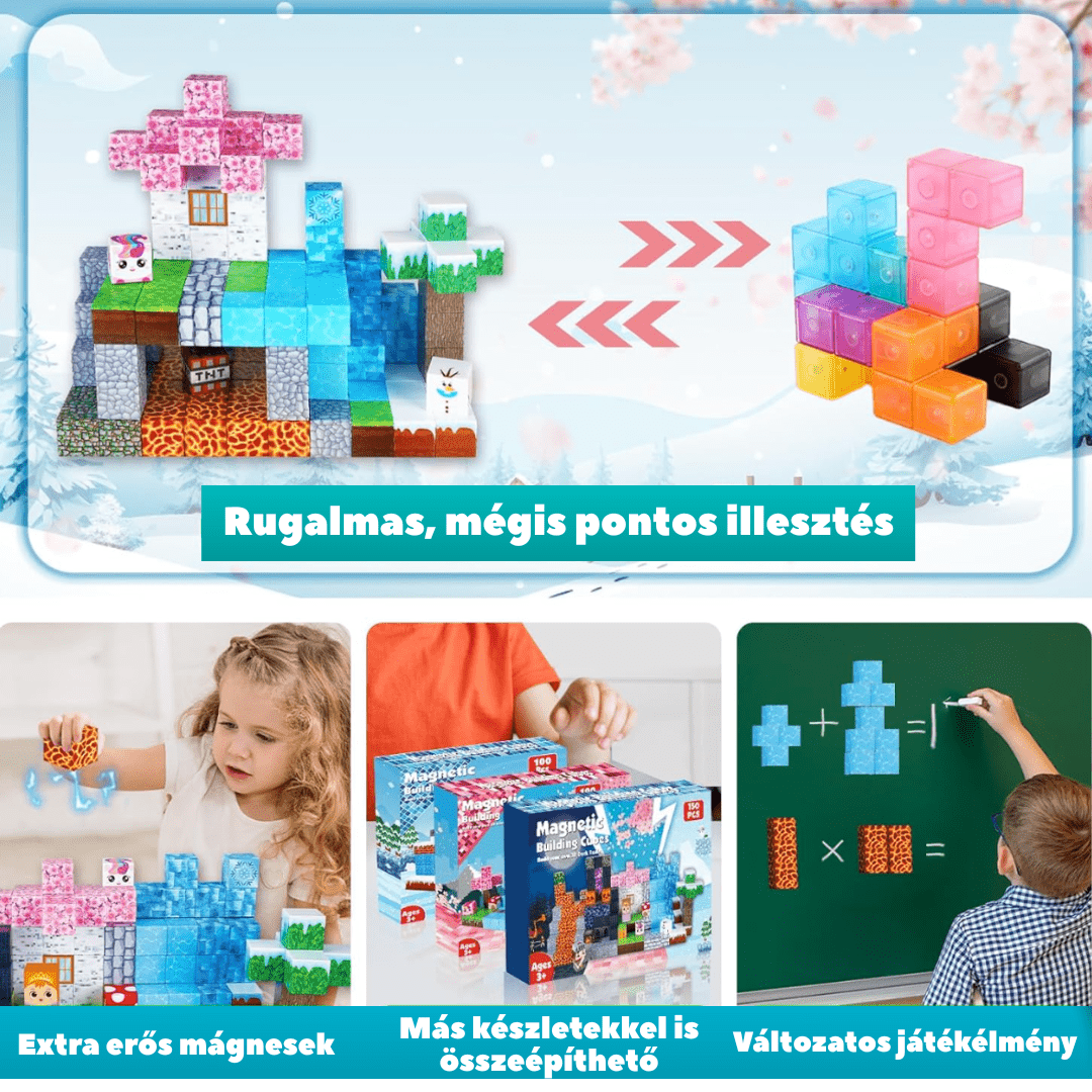 A Két Királyság Birodalma - 150db - mágneses építőkocka