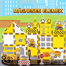 Építőmester - 47db - mágneses építőelem