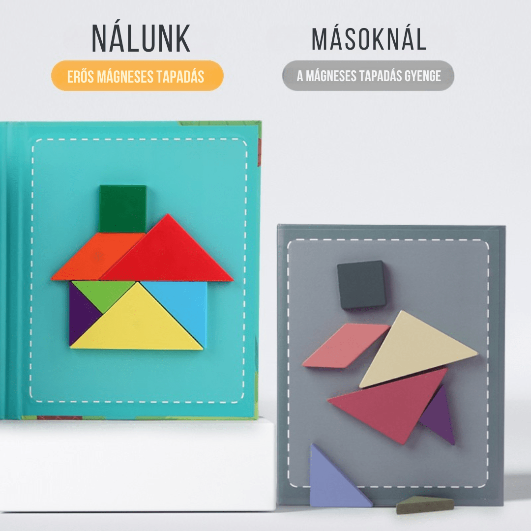 Mágneses Tangram Könyv