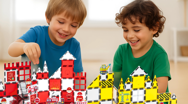 Mágneses építőelemek gyerek