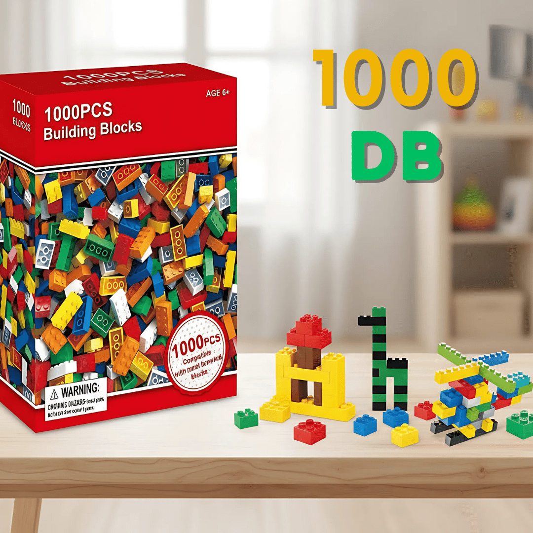 Színes Építőkocka – 1000db
