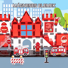 Tűzoltóság - 48 db - mágneses építőelem