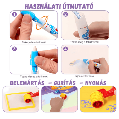 Varázslatos Vízfestő Rajzszőnyeg