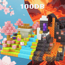 Varázsvilág Portál - 100db - mágneses építőkocka+3db Figura